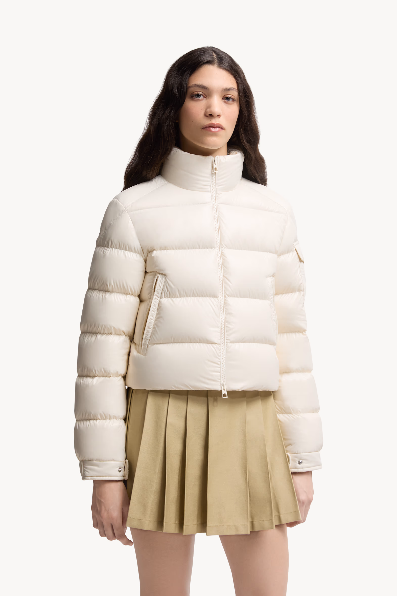 Petra Short Down Jacket Women White Moncler 3